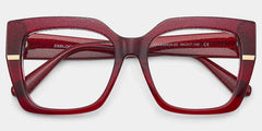 Mavis Square Red Glasses