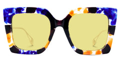 Qatar Square Blue/Black Sunglasses