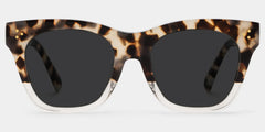 Tandy Rectangle Light-Tortoise Sunglasses