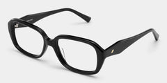 Rowan Black Rectangle Glasses