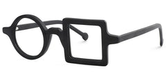 Paola Asymmetric Black Glasses