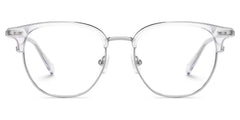 Geno Browline Clear Glasses