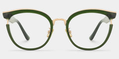 Laraine Cat Eye Green Glasses