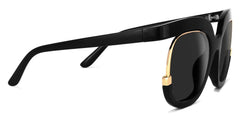 Darice Round Black Sunglasses