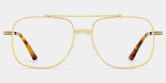 Poppy Gold Aviator Glasses