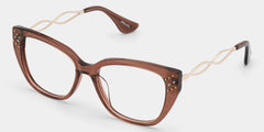Alma Butterfly Brown Glasses