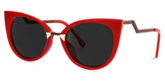 Jacqueline Cat Eye Red Sunglasses