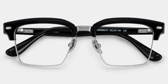 Landon Browline Silver Glasses