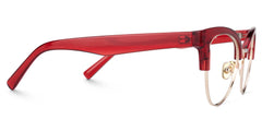 Charlene Browline Red Glasses