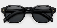 Leilani Rectangle Black Polarized Sunglasses