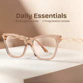 Mason Cat Eye Beige Glasses