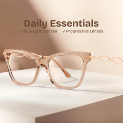 Mason Cat Eye Beige Glasses