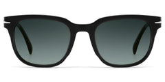 Rocco Rectangle Black Frame Polarized Sunglasses
