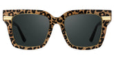 Taylor Square Gold Leopard Sunglasses