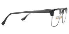 Booker Square Black-Silver Glasses