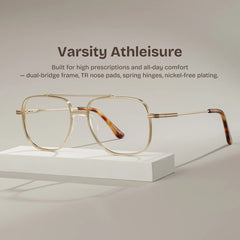 Poppy Gold Aviator Glasses