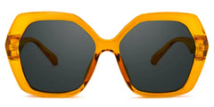 Piper Geometric Earthy-Yellow Glasses