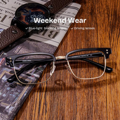 Ryan Browline Black Glasses