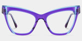 Saucie Cateye Purple Glasses