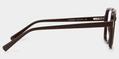 Kenneth Dark Brown Square Glasses