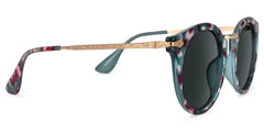 Quentina Round Blue Glasses