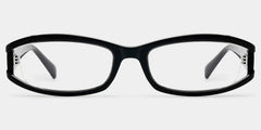 Willow Black Rectangle Glasses