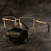 Shareef Square Gold Glasses