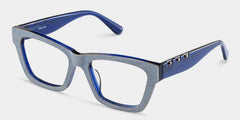 Cecilia Rectangle Blue Glasses