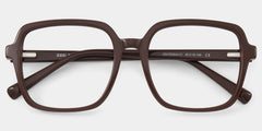 Kenneth Dark Brown Square Glasses