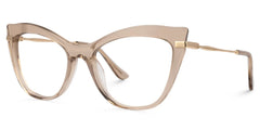 Indira Cat Eye Beige Glasses