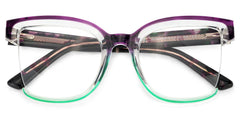 Cadogan Square Purple-Green Glasses