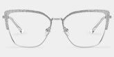 Javier Rectangle Silver Glasses