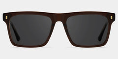 Henry Rectangle Brown Glasses