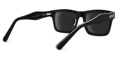 Riley Rectangle Dark-Gray Sunglasses