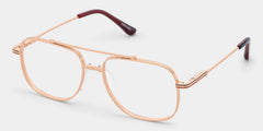 Poppy Gold Aviator Glasses