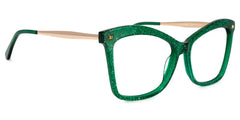 Isaebella Butterfly Green Glasses