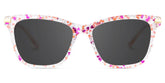 Eliot Rectangle Pink Glasses