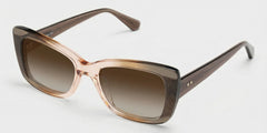 Leona Rectangle Brown Glasses