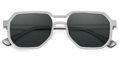Hype Geometric Silver Glasses