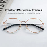 Bivins Geometric Gold Glasses