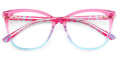 Gage Butterfly Pink Blue Glasses