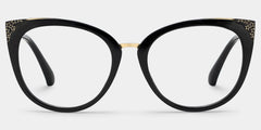 Dalton Cat Eye Black Glasses