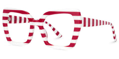 Pavia Butterfly Red Striped Glasses