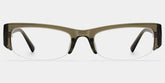 Trevor Clear Brown Rectangle Glasses