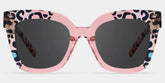 Malcolm Square PinkLeopard Glasses