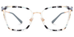 Martins Rectangle Blue Glasses