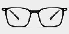 Archer Rectangle Black Glasses