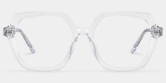 Devon Geometric Clear Glasses