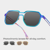 Hype Geometric Iridescent Glasses