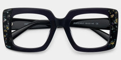 Sable Square Black Glasses